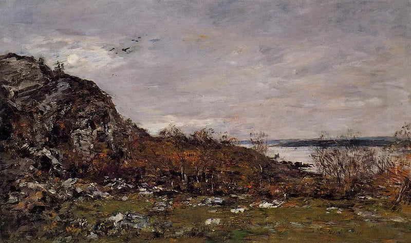 Elorn-munningen i nærheten av Brest - Eugène Boudin