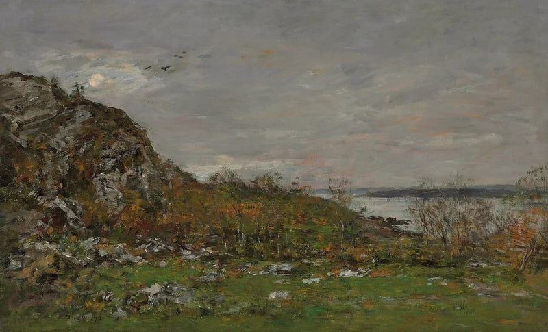 Elorn-munningen i nærheten av Brest - Eugène Boudin