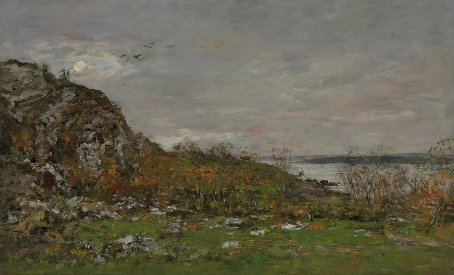 Elorn-munningen i nærheten av Brest - Eugène Boudin