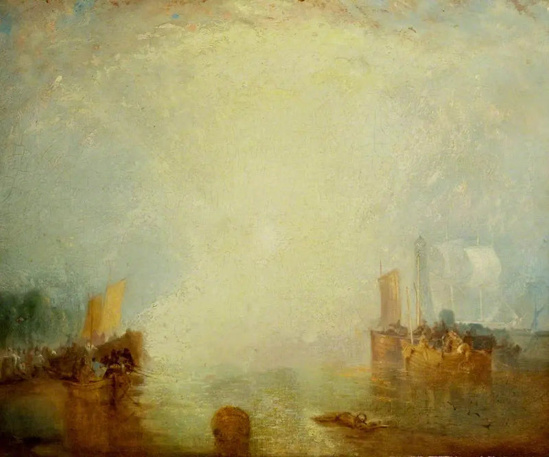 Emigranter som går om bord i Margate - J. M. W. Turner