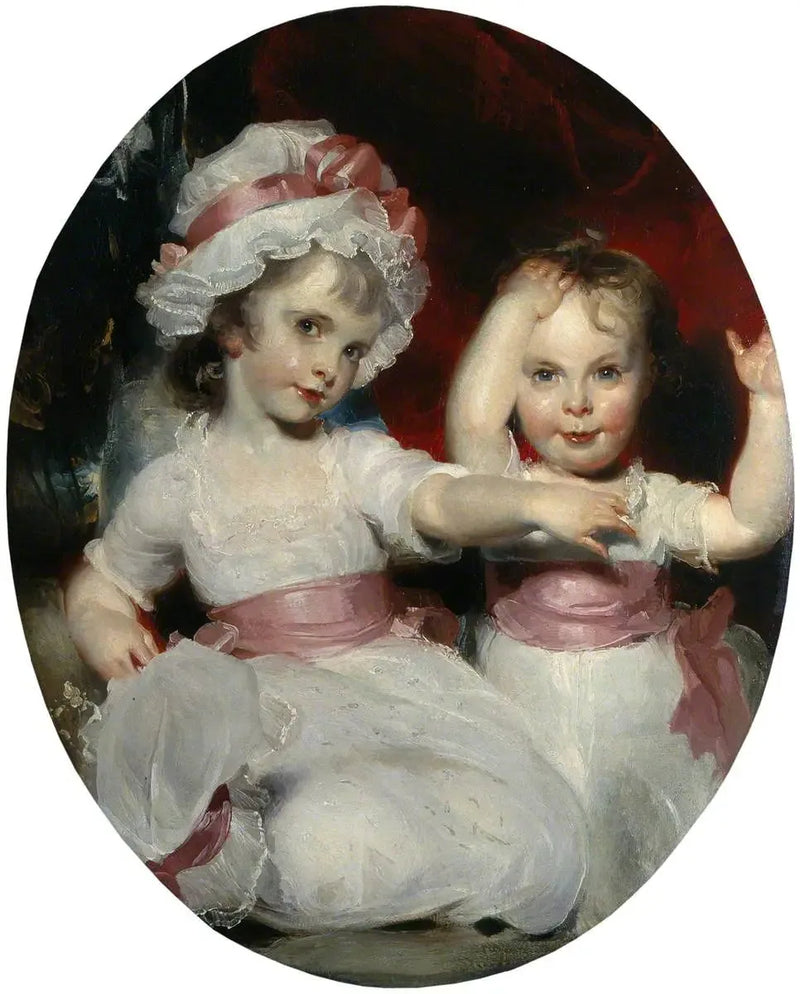Emily og Harriet Lamb barn - Thomas Lawrence