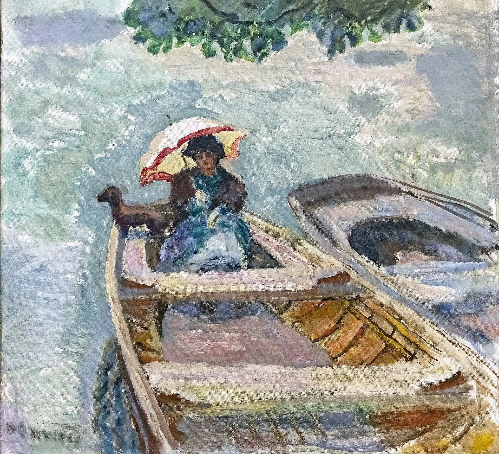 En bateau - Pierre Bonnard image 1 reproduction de peinture à l’huile