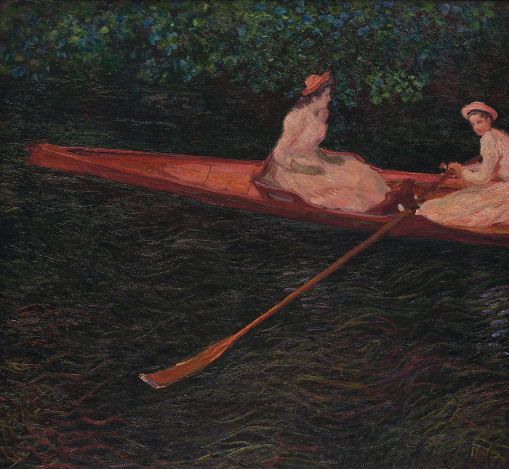 En canot sur l'Epte - Claude Monet image 1 reproduction artisanale de tableau