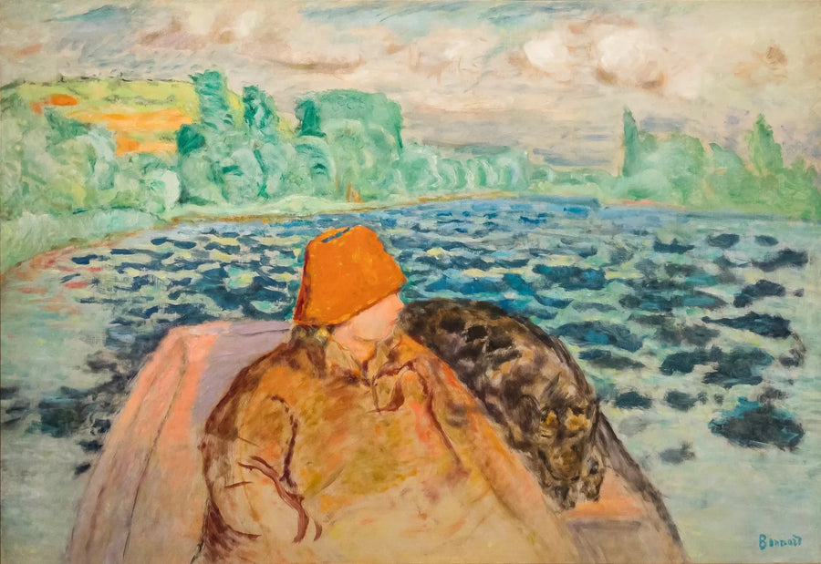 I en kano, Vernon - Pierre Bonnard