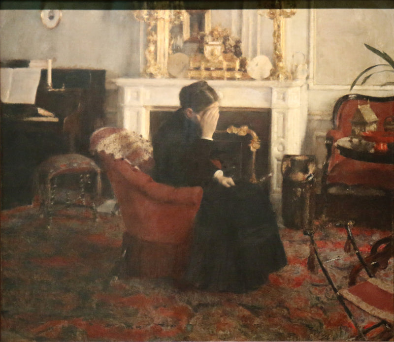 mens du lytter til Schumann - Fernand Khnopff