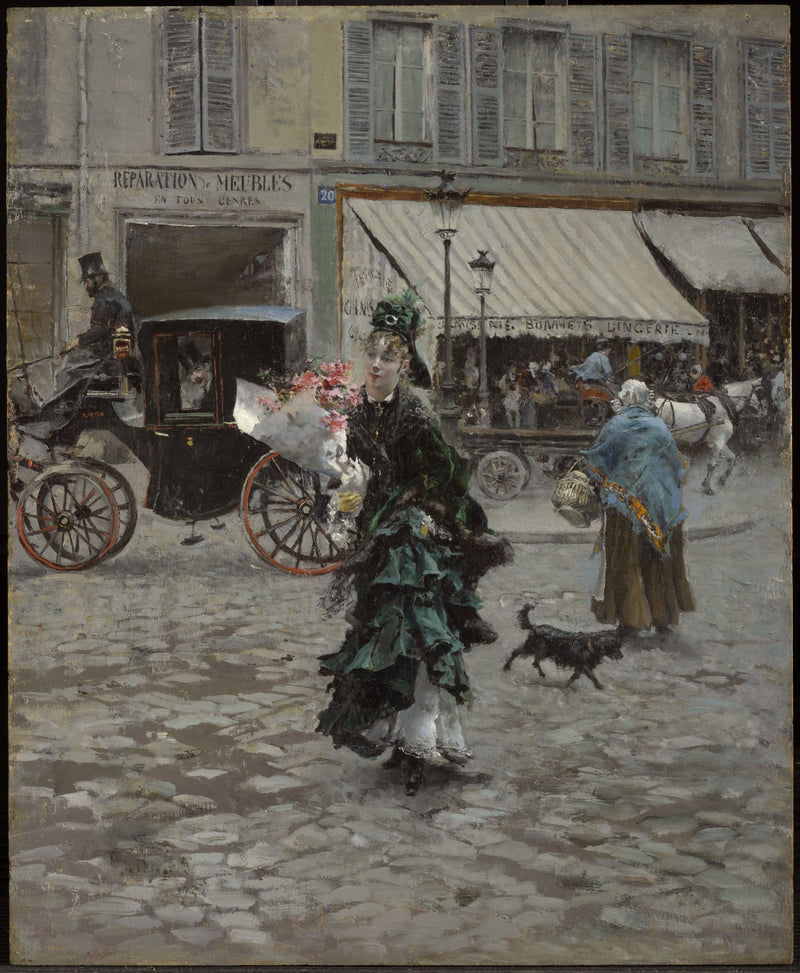 Gjennom gaten - Giovanni Boldini
