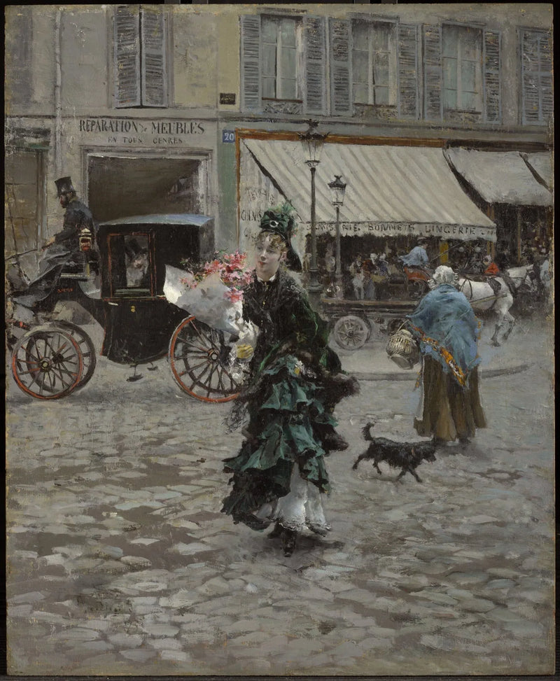 Gjennom gaten - Giovanni Boldini