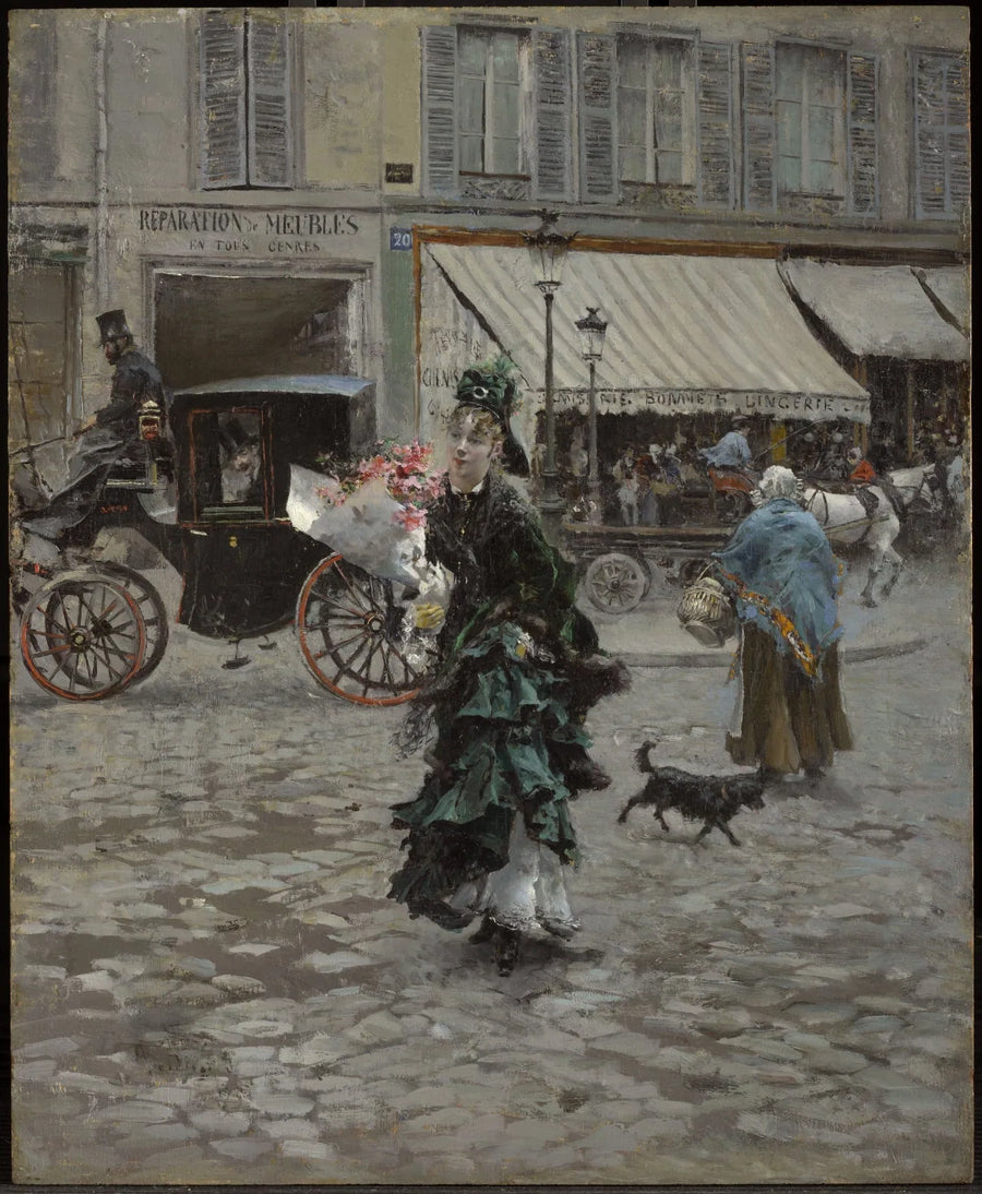 Gjennom gaten - Giovanni Boldini