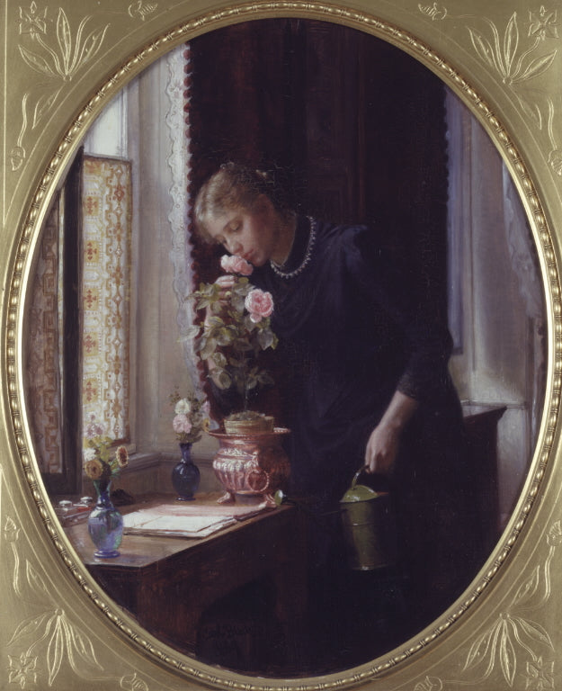 En ung jente som lukter som en rose - Carl Heinrich Bloch