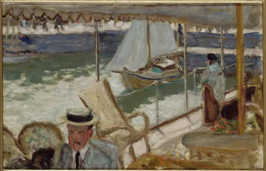 En yacht - Pierre Bonnard image 1 tableau peint à l’huile sur toile