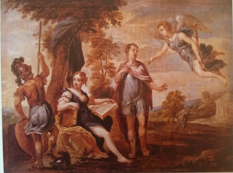 Æneas kalt fra Dido - David Teniers den Yngre

Source:
Énée appelé de Didon - David Teniers le Jeune