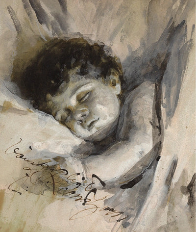 Enfant dormant - Anders Zorn - Alpha Reproduction