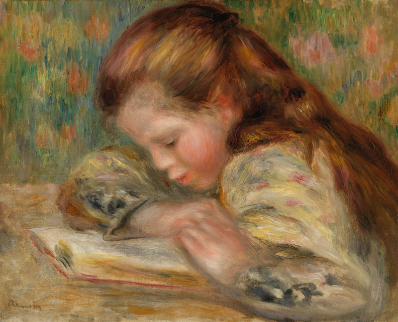 Barn som leser - Pierre-Auguste Renoir