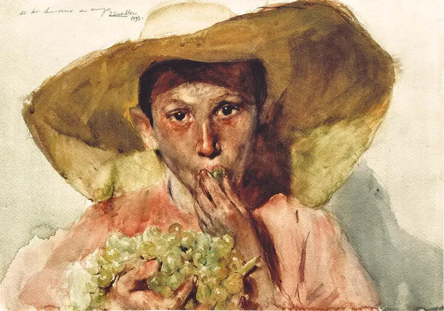 Barn som spiser druer - Joaquín Sorolla