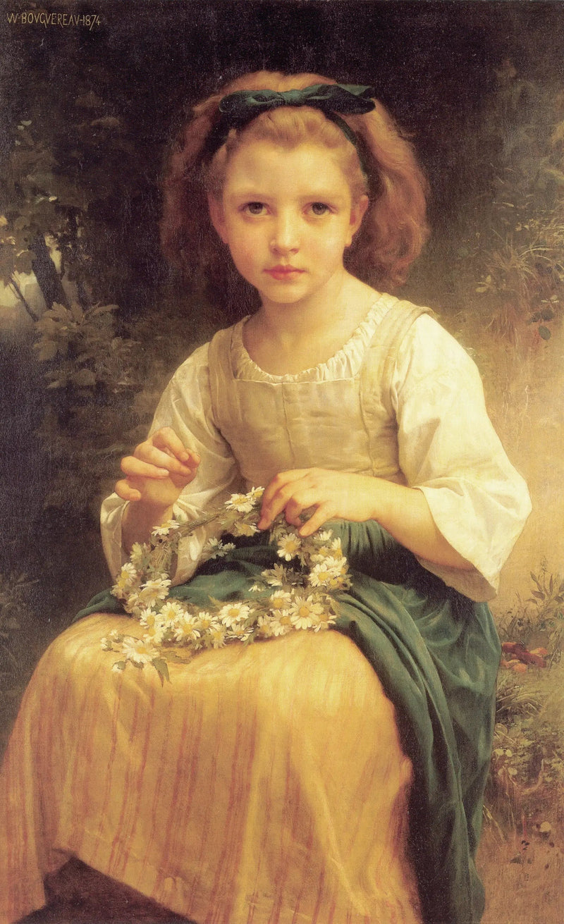 Barn som fletter en krans - Bouguereau