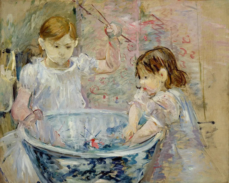 Barn ved vasken - Berthe Morisot