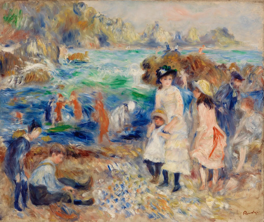 Barn ved havet i Guernsey - Pierre-Auguste Renoir