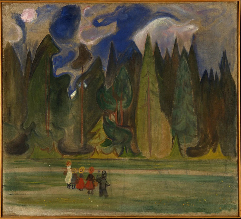 Barn i skogen - Edvard Munch
