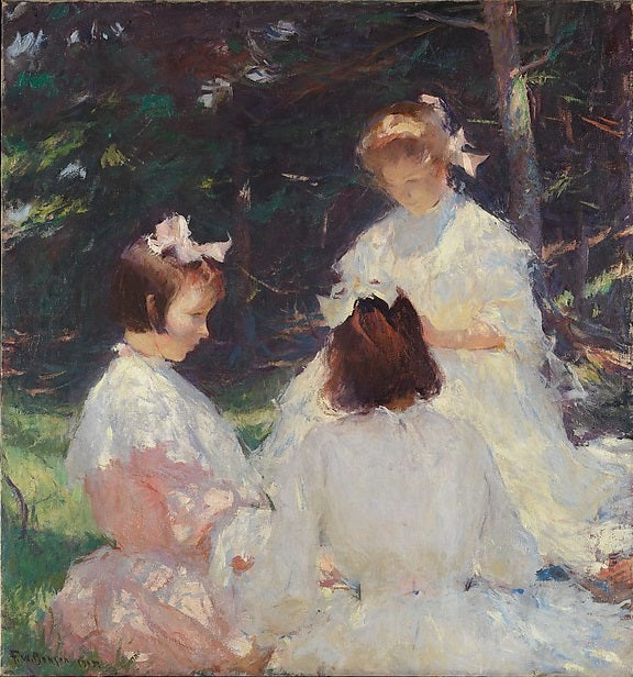 Barn i skogen - Frank Weston Benson