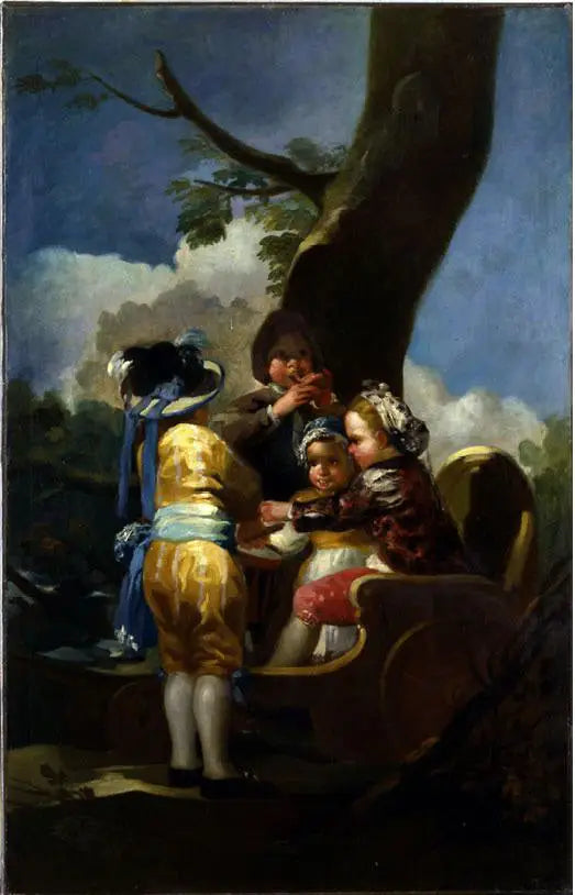 Barn i en vogn - Francisco de Goya