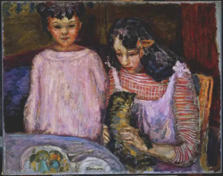 Barn og katt - Pierre Bonnard
