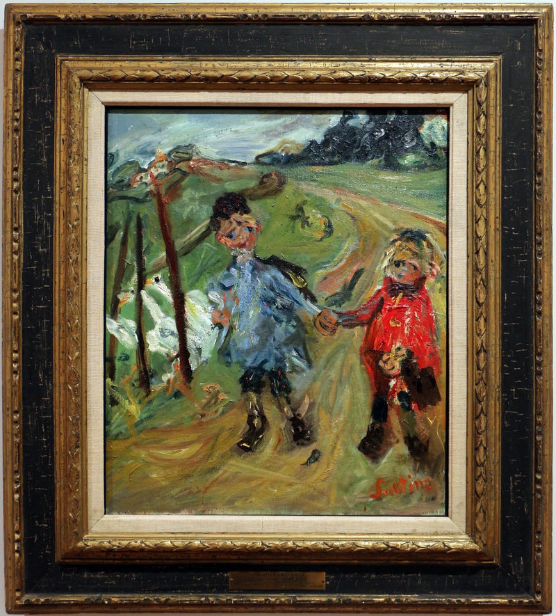 Barn og gjess - Chaim Soutine
