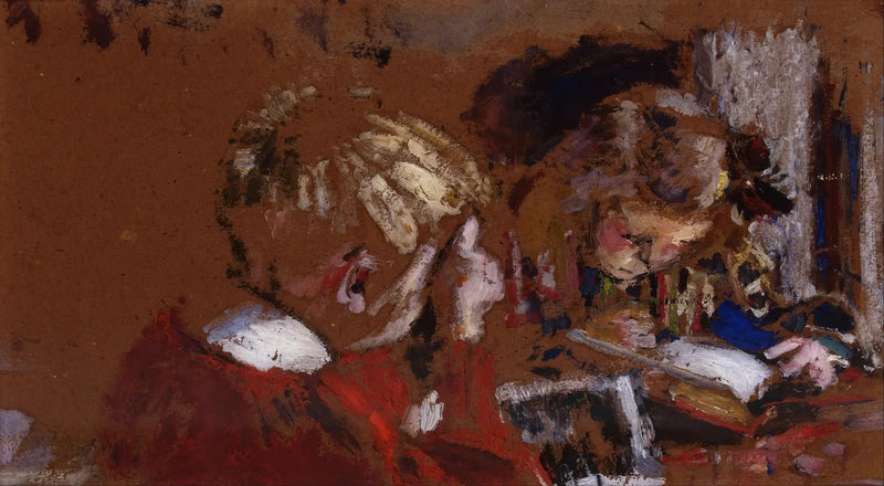 Barn som leser, Jacques og Annette Roussel - Édouard Vuillard