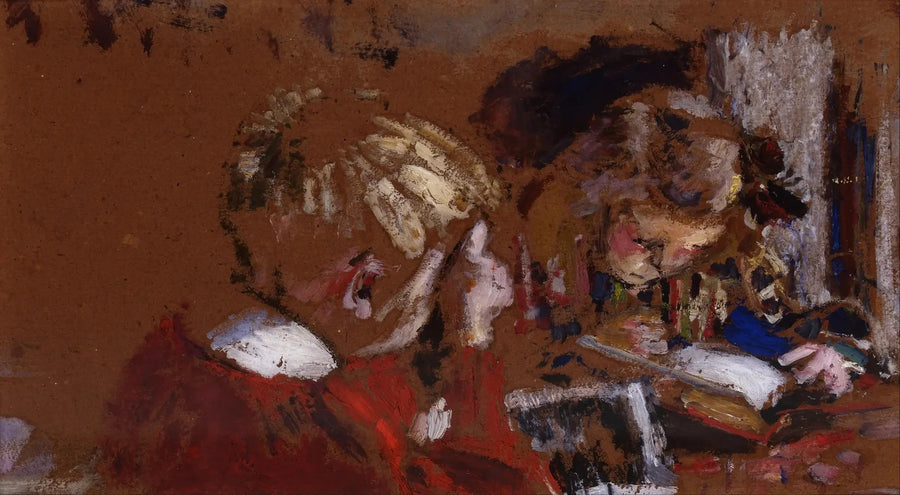 Barn som leser, Jacques og Annette Roussel - Édouard Vuillard