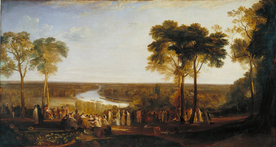 England: Richmond Hill, på Prins Regentens bursdag - J. M. W. Turner