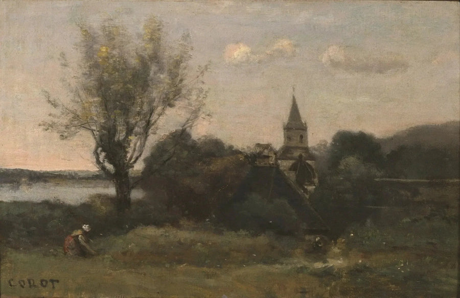 Ennery nær Auvers - Jean-Baptiste Camille Corot