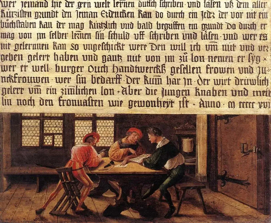 Skilt for en skolelærer (siden med voksne) - Hans Holbein den yngre

Source:
Enseigne d'un maître d'école (côté avec les adultes) - Hans Holbein le Jeune