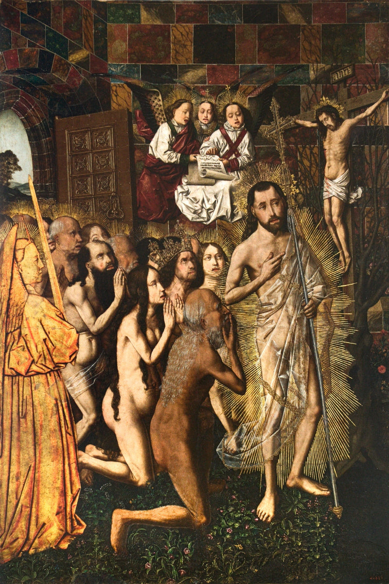 Inngang til Paradiset og visjon av den korsfestede - Bartolomé Bermejo