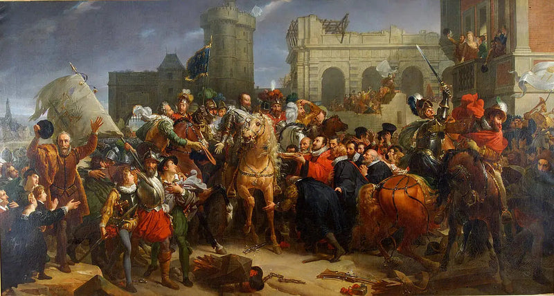 Henris IVs inntog i Paris, 22. mars 1594 (1817) - François Gérard

Source:
Entrée d'Henri IV à Paris, 22 mars 1594 (1817) - François Gérard
