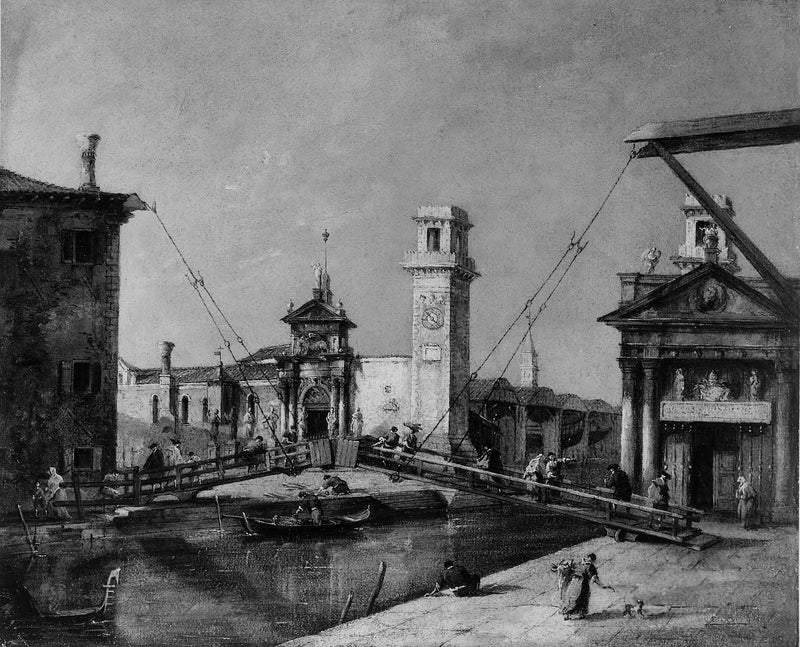 Inngangen til Arsenal, Venezia - Francesco Guardi