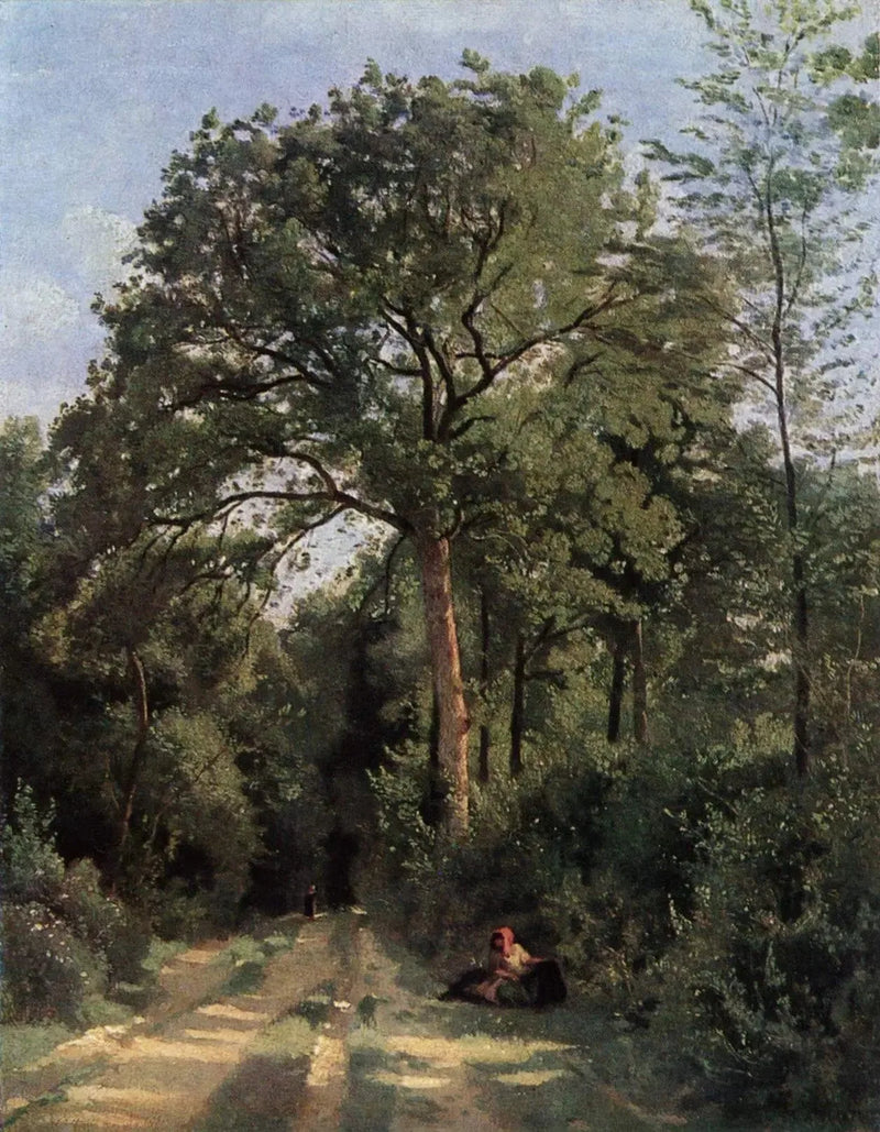 Inngang av tre ved Ville d'Avray - Jean-Baptiste Camille Corot