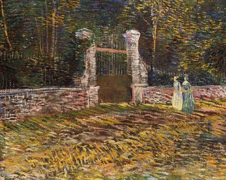 Inngang til Parc Voyer d'Argenson i Asnières - Vincent van Gogh