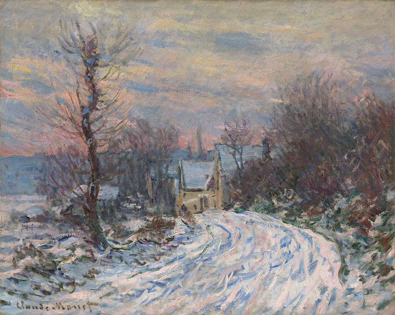 Inngangen til Giverny om vinteren W967 - Claude Monet