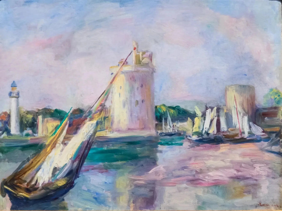 Innkjøringen til havnen i La Rochelle - Pierre-Auguste Renoir