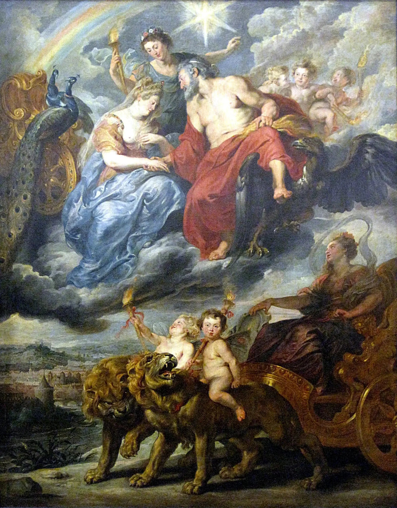 Kongens og Marie de Médicis' intervju i Lyon den 9. november 1600 - Peter Paul Rubens