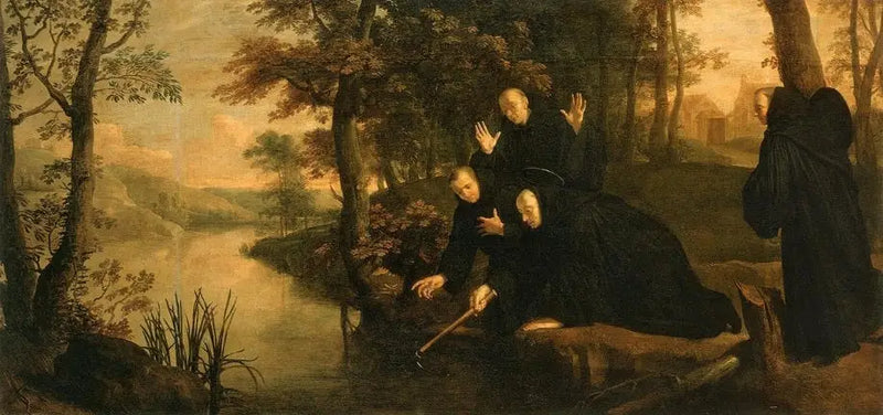 Episoder fra livet til den hellige Benedikt: Øksen festet til skaftet - Philippe de Champaigne