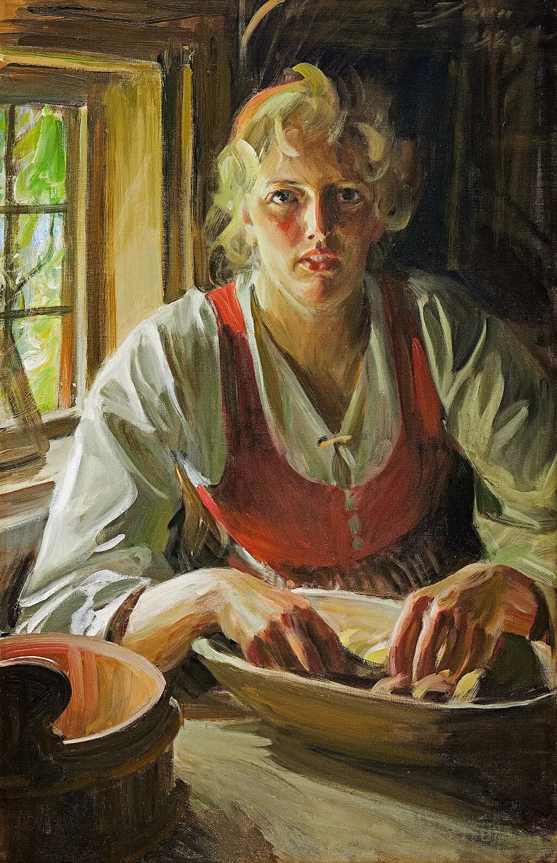 Skrelle potetene - Anders Zorn

Source:
Éplucher les pommes de terre - Anders Zorn