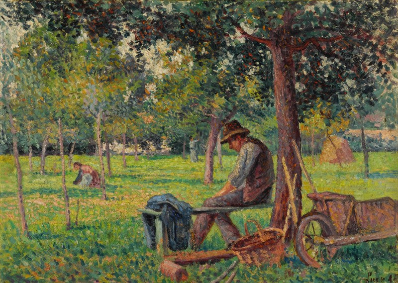 Éragny, Rodo Pissarro i hagen til faren - Maximilien Luce