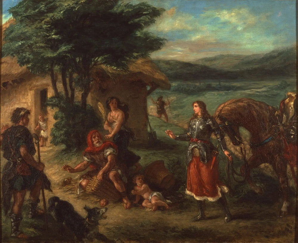 Erminia et les Bergers - Eugène Delacroix image 1 reproduction de peinture à l’huile