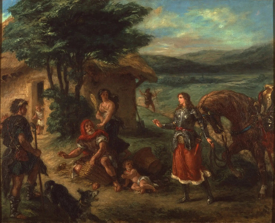 Erminia og hyrdene - Eugène Delacroix