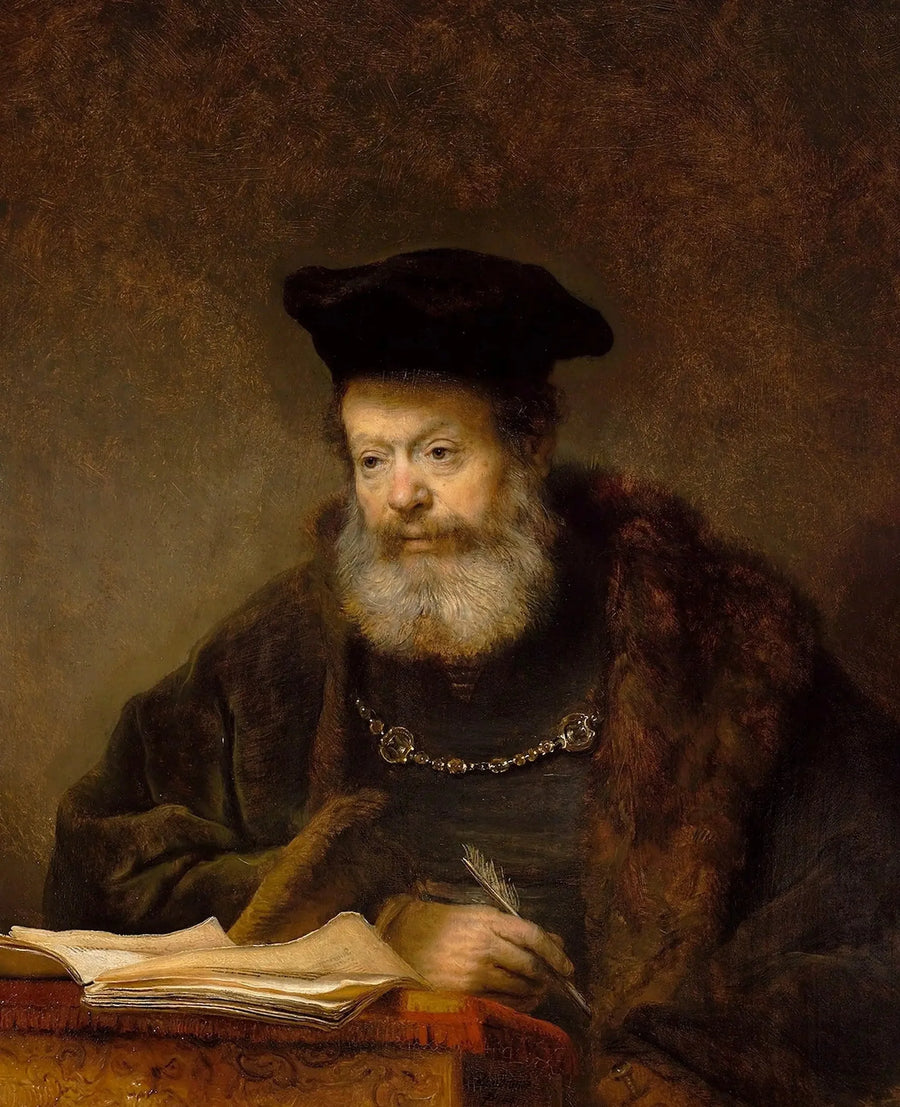 Lærd ved sitt arbeidsbord - Rembrandt