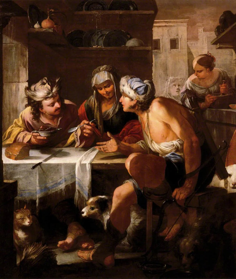 Ésaü selger sin førstefødselsrett - Luca Giordano