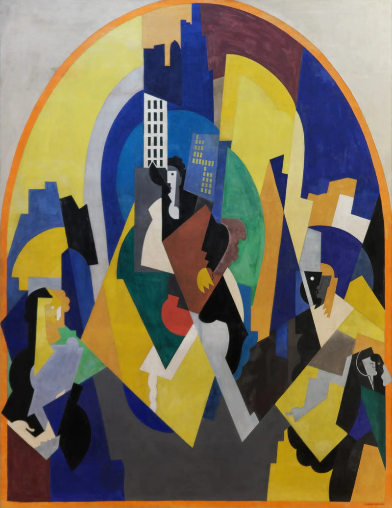 Rytmisk rom ifølge planen - Albert Gleizes