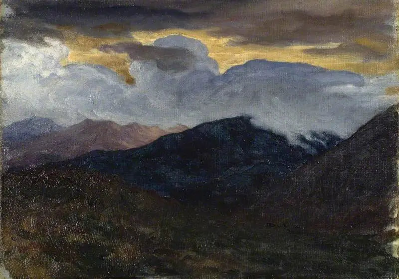 Esquisse pour le paysage d’arrière-plan de « David » - Frederic Leighton - Alpha Reproduction