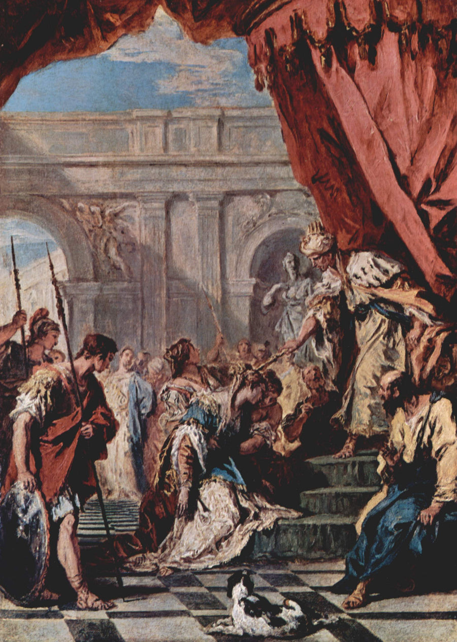 Esther foran Assuérus - Sebastiano Ricci