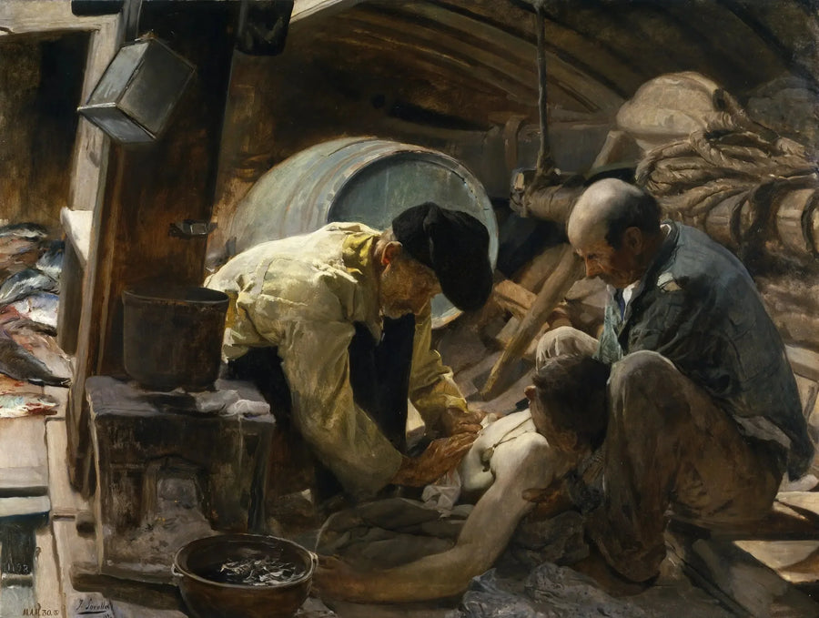 Og i tillegg sier de at fisken er dyr! - Joaquín Sorolla